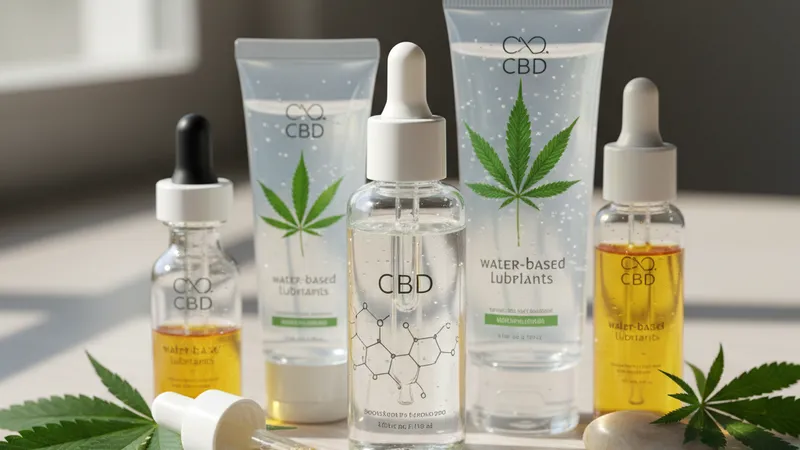Emballage neutre d'un lubrifiant CBD